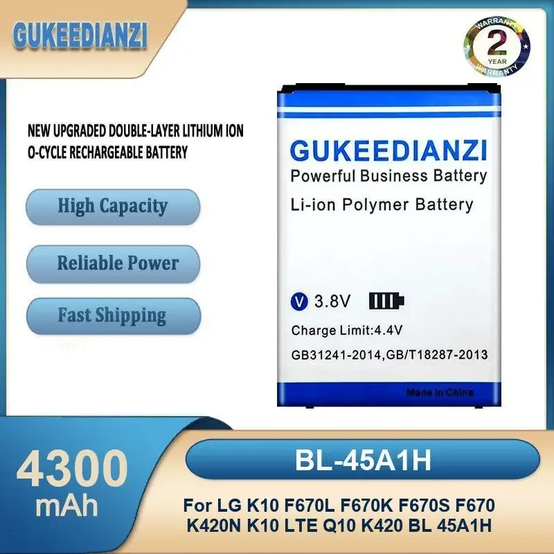 

BL-45A1H 4300 мАч аккумулятор для мобильного телефона большой емкости для LG K10 F670L F670K F670S F670 K420N K10 LTE Q10 K420 BL 45A1H