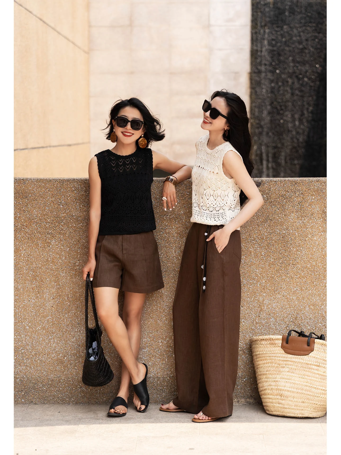 

Elephant & Girfe Knitted Vest round Ne Old Money Paper Silk Retro Sle Women's Faion Summer 2025 Commute Trend Cotton ...