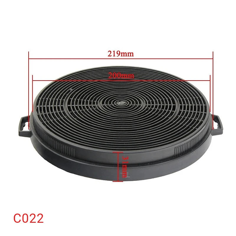 Range Hood Carbon Filter C022 for Kitchen Wall Mount Range Hood Ductless Ventilation Replacement Charcoal Vent Filter