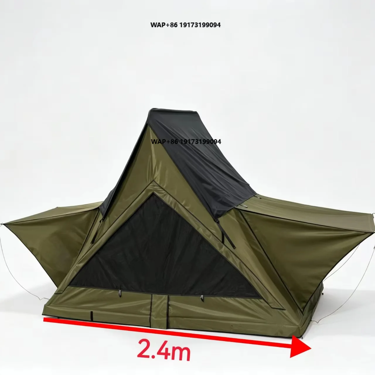New Double-layered, Height-enhanced, Ultra-thin Triangle-shaped Soft Roof Top Tent Triangle