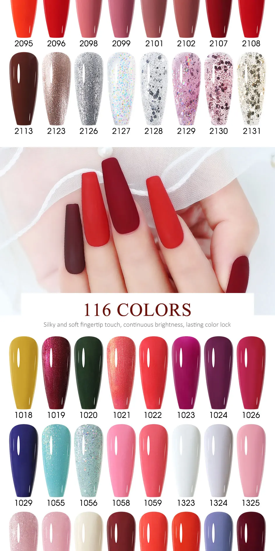 Arte Clavo 4-teiliges Gel-Nagellack-Set 15ml HEMA TPO-frei, ablösbar, UV-LED, Nude Braun Orange, langanhaltend, Nagelkunst, Maniküre für zu Hause – Detail 10