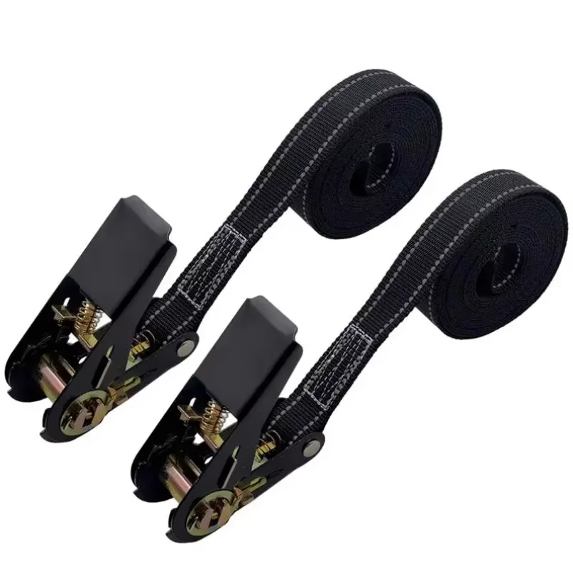 1760lb Max Break Strength Reinforced Ratchet Tie Down Straps Heavy product image