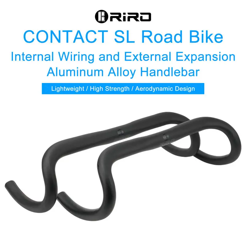 

RIRO Gravel Bicycle Handlebar 31.8*400/420/440mm Road Bike Handlebar Ultralight Aluminum Alloy Bicycle Bend Handle
