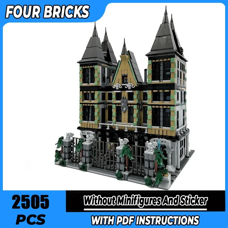 

Moc Building Blocks Malfoy Manor Modular Technology Modular Bricks Model Gifts Christmas Toys DIY Sets Assembly