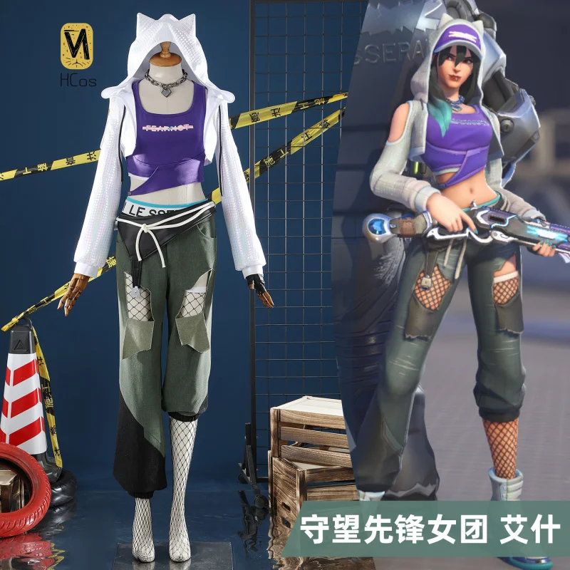 

HCos Overwatch Ashe Cosplay Costume Complete Sets Halloween Carnival Comic Con Roleplay