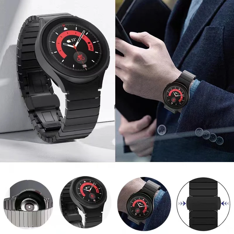 Stainless Steel Strap For Samsung Watch 6 Classic 47mm 46mm 43mm 42 Watch 4/5/6 44mm 40mm Metal band for Galaxy Watch 5Pro 45mm