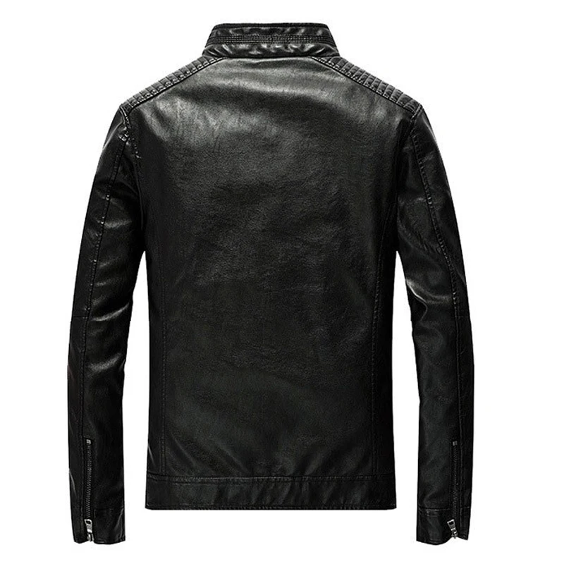 High Quality Men's PU Leather Long Sleeved Stab And Chop Resistant Jacket Fbi Policy Military Tactical Self-Defense Equipment