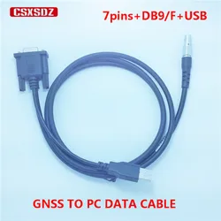 NEW STONEX Unistrong GNSS GPS RTK data cable connect PC 7PINS TO COM AND USB