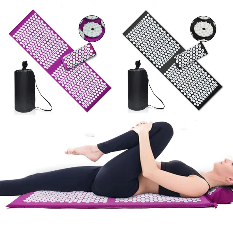 Lengthen Massager Mat Massage Yoga Mat Acupoint Massage Relieve Stress Back Body Pain Prickly Mat Acupuncture Mat Extended