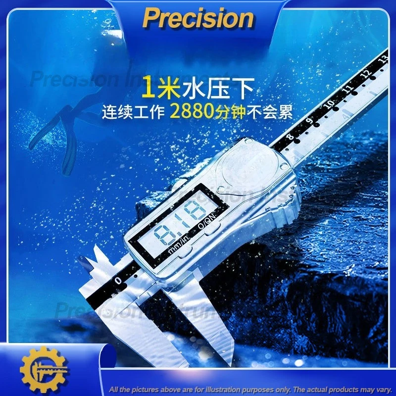 2026 Digital Caliper Waterproof IP67 Precision Stainless Steel Electronic Vernier Caliper Industrial Grade Depth Gauge