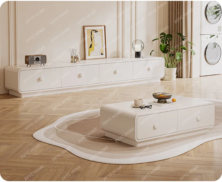 Organizer Luxury Floor Tv Stand High Legs Wood  Tv Cabinet Universal House Walnut Fernsehtisch Furniture Home
