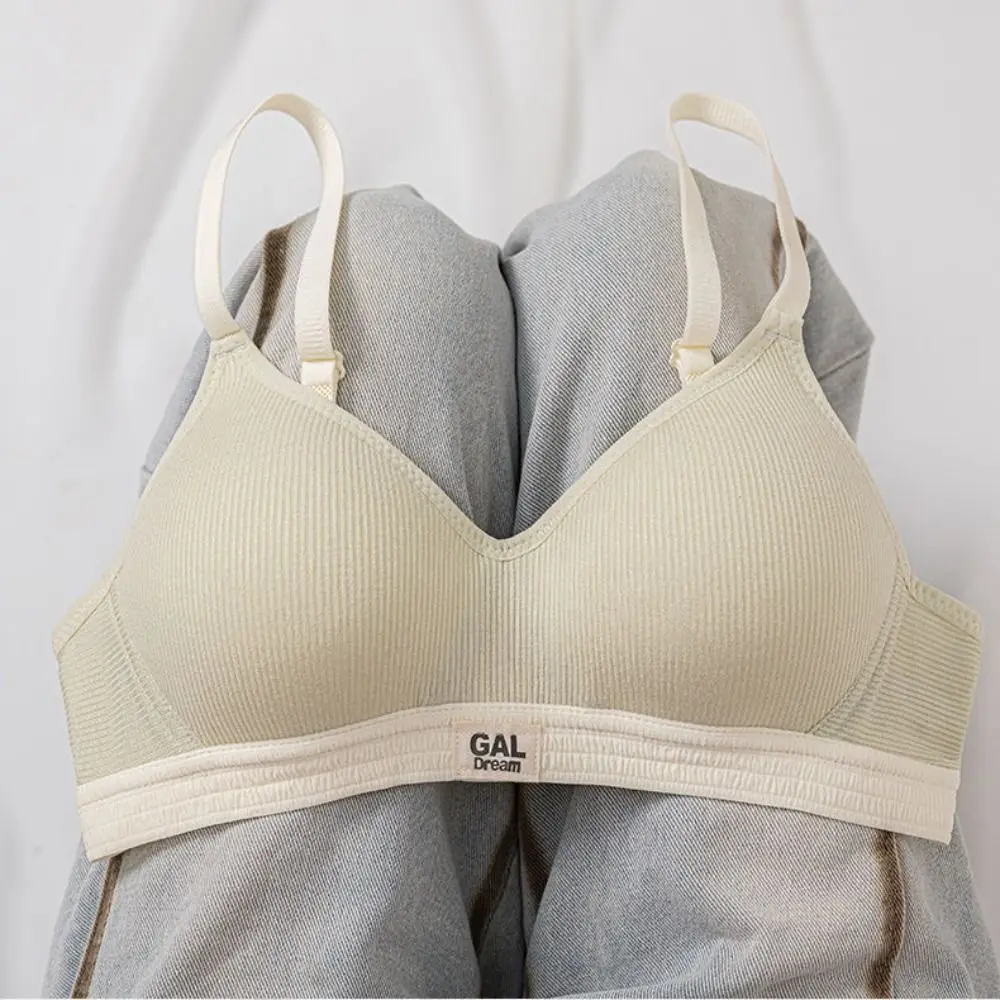 

Comfortable Shockproof Wireless Deep V Bra Anti-sagging Lingerie Underwear for Women Students Teenagers Push Up Bra Girls