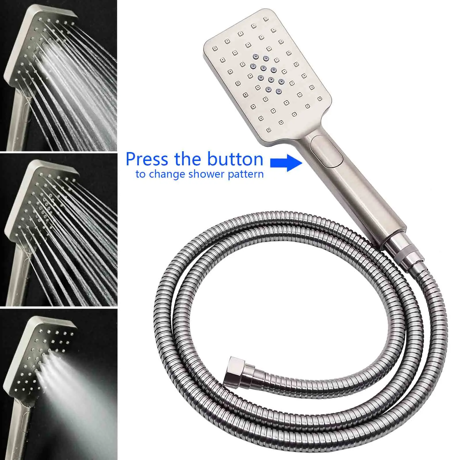 **Sydney Stock** KYLINS 2 In 1 Shower Head Set Round 8/10/12/16'' Rainfall Head Gooseneck Arm Mixer Taps Set Gun Metal Grey WELS