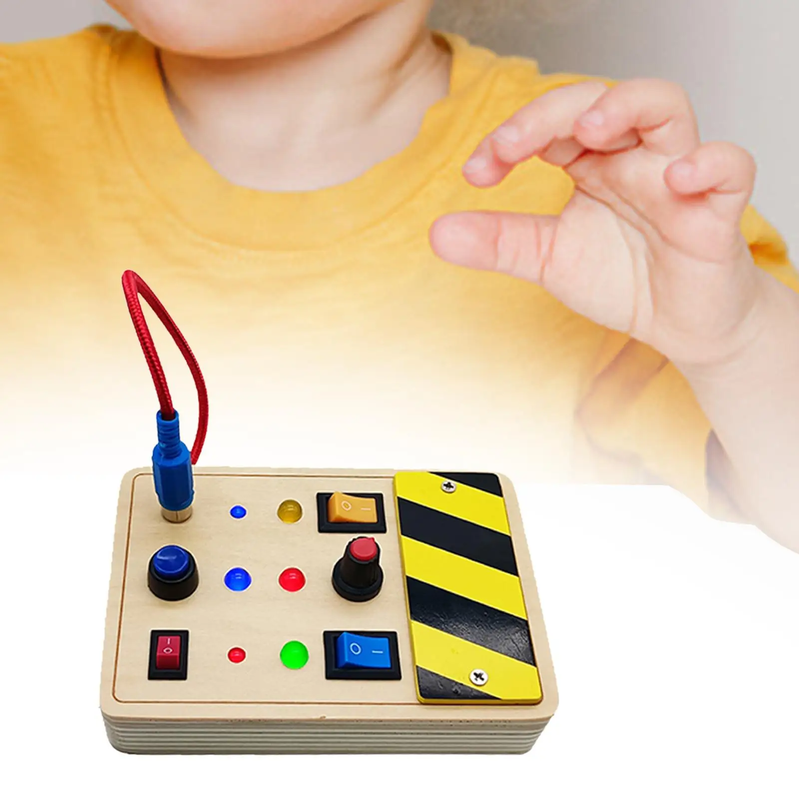 Light Switch Activity Board para crianças pré-escolares, Busy Board, Early Educational