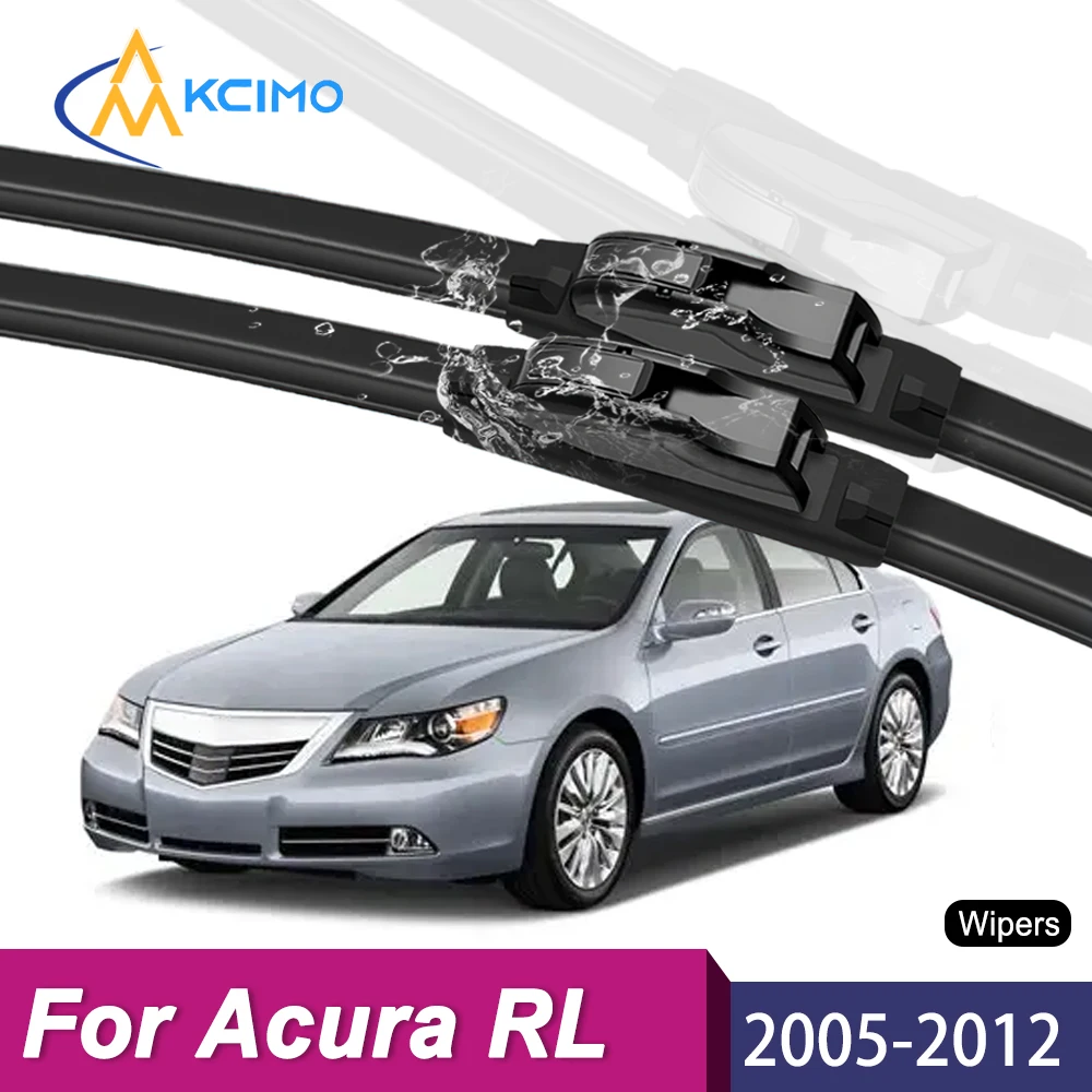 

High Quality Natural Rubber Front Wiper Set Compatible For Acura RL KB1/KB2 2005-2012 Car Windshield Wipers Parts