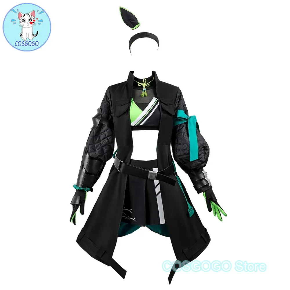 COSGOGO Pretty Derby Yaeno Muteki Cosplay Costume Hallloween Game Suit Women Role Play Outfits Lovely Coat Shirt Gloves