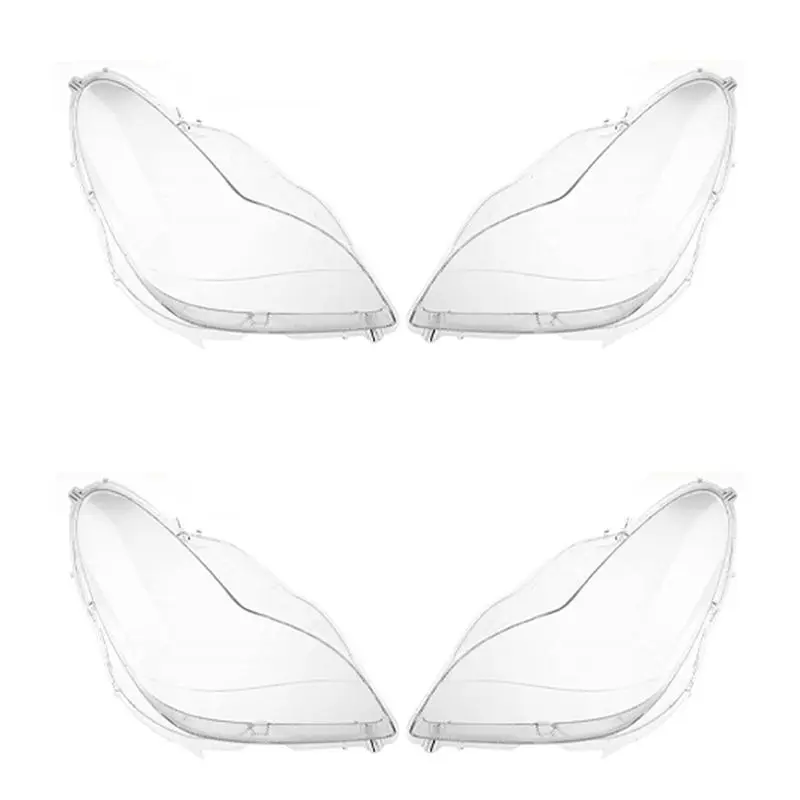 AASS-4PCS Car Front Headlight Head Light Lamp Lens Cover For Mercedes Benz W219 CLS350 CLS500 CLS550 2006-2011