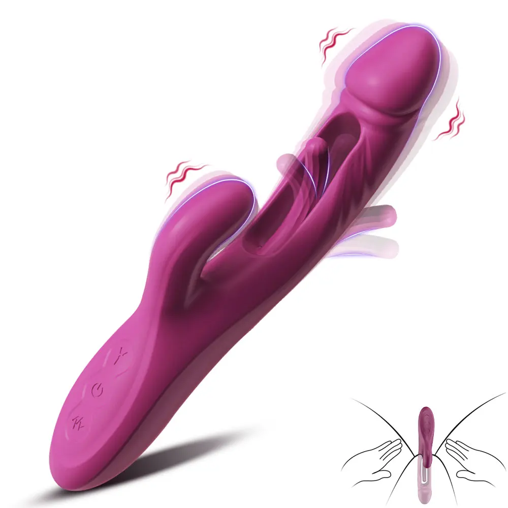 Tapping Flapping Vagina Vibrator for Women Rabbit Vibrator G-Spot Vagina Stimulator Female Masturbator Sex Toy for Women Sexy