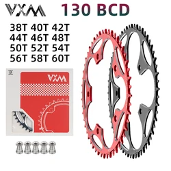 VXM Super Strong Road Bicycle Narrow Wide Sprocket 130BCD 38T-60T,Used for Shimano 5700 6700 Crank Set Ring Crown 130BCD Light