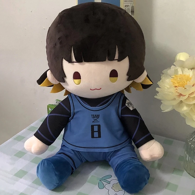 

40cm Anime Bachira Meguru BLUE LOCK Plush Toy Cartoon Dress UP Clothes Cosplay Stuffed Doll Plushie Figure Peluche Birthday Gift