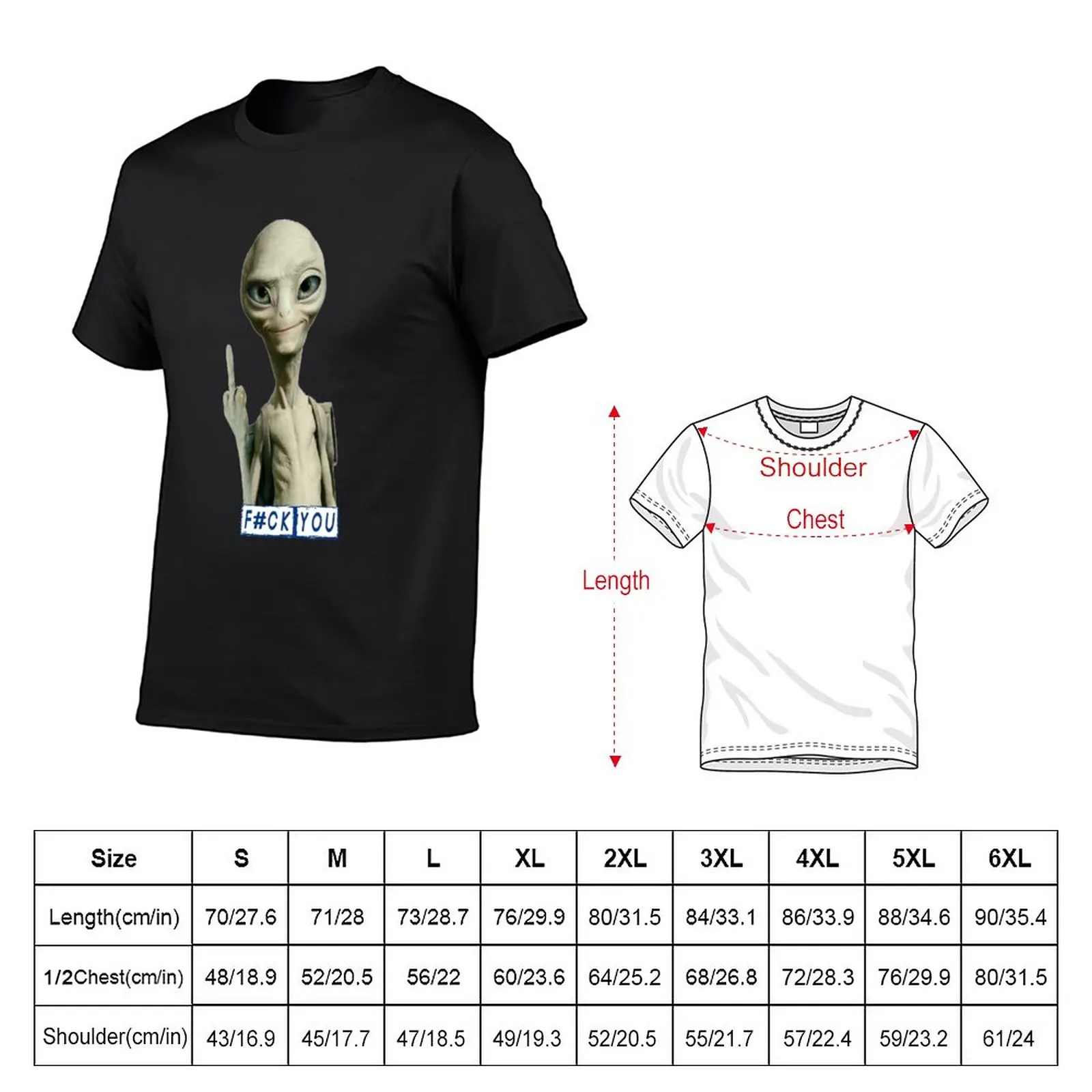 New Alien Paul With Text High Quality T-Shirt summer tops black t shirts mens clothing