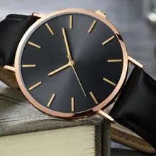 Men's Ultra-Thin Leather Quartz Watch #5