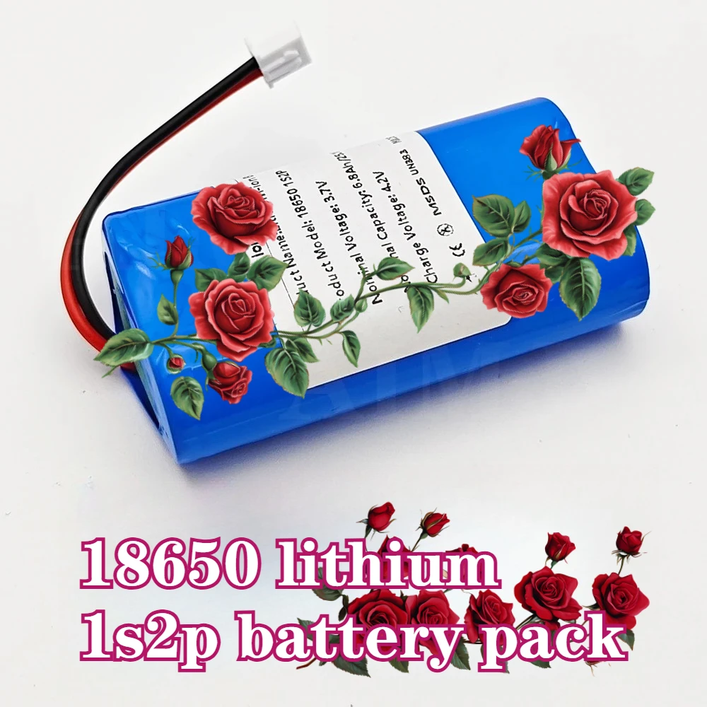 1S2P 18650 3.7V 7000mA Li-ion Rechargeable Battery Pack， for RC Helicopter Power Tool Backup Battery