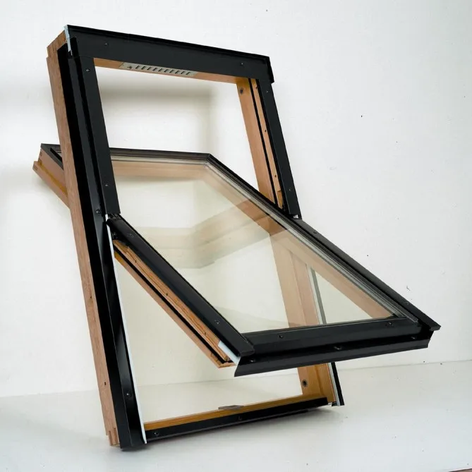 Aluminum Wooden Center Pivoted Hung Windows And Doors For Residential Building