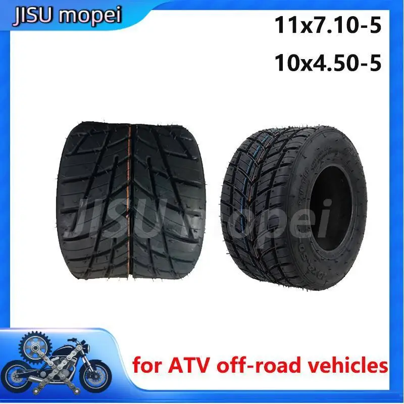 

11x7.10-5 10x4.50-5 for ATV UTV four-wheel carts, drifting tricycles, and go kart parts rubber 5-inch tires
