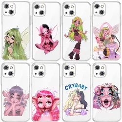 Melanie Martinez Cry Baby Phone Case For Iphone 15 11 13 14 Pro Max 7 8 Plus X Xr Xs Max Se2020 12mini Transparent Cover