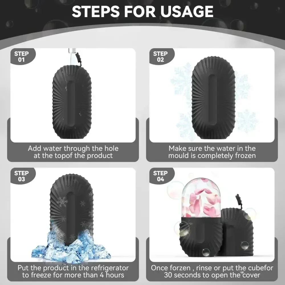 Ice Roller สําหรับ Face & Eye Face นวดซิลิโคนแม่พิมพ์น้ําแข็งสําหรับใบหน้าความงาม Puffiness Relief Facial Massager Skin Care เครื่องมือ