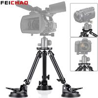 Triple Vacuum Suction Cup Heavy Duty 50kg Load Camera Tripod Holder Mount for Canon Nikon SLR Projector Video Gimbal Stabilizer