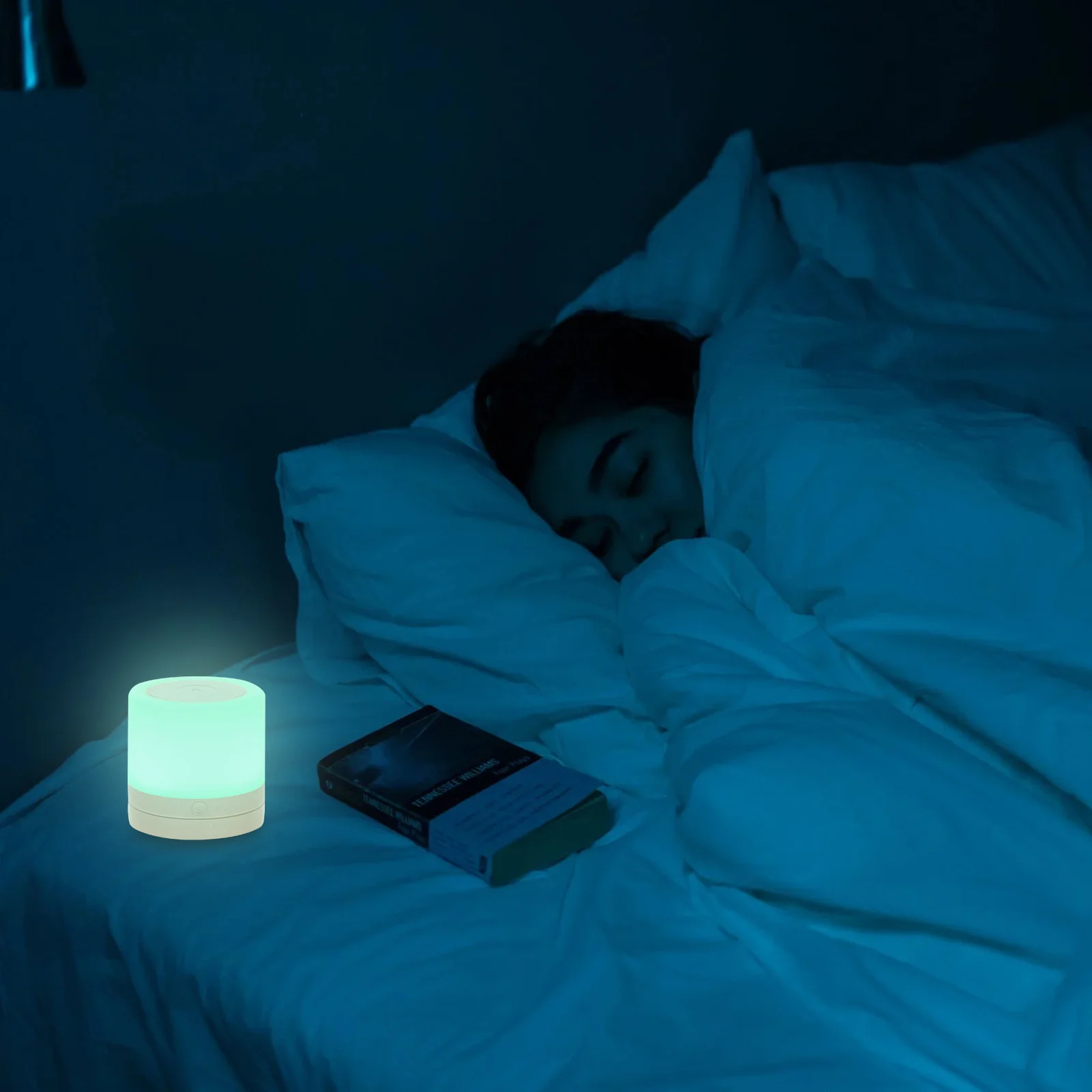 Colorful Night Light USB Charging Creative Bedside Lamp High-Quality PVC Material Exquisite Workmanship Smooth Touch Control