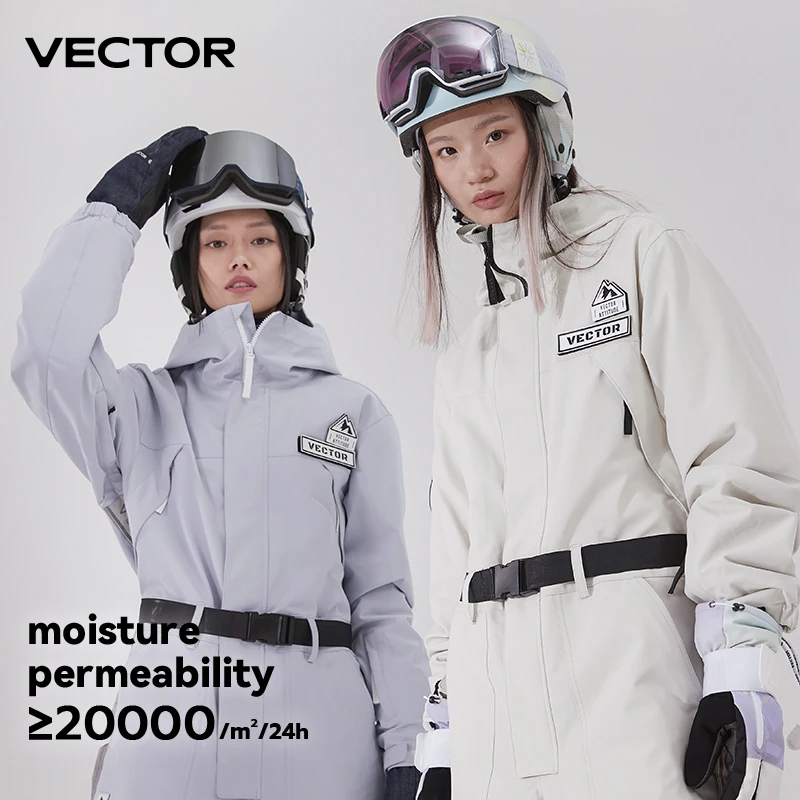 VECTOR-pantalones de esquí Extra gruesos para mujer, monos completos rectos, cálidos, a prueba de viento, impermeables, deportes al aire libre, Snowboard, moto de nieve, Invierno