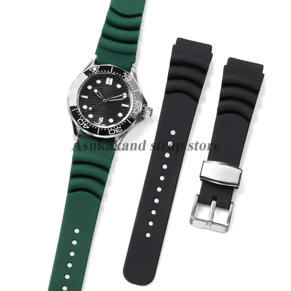 Silicone Watch Strap for Seiko SKX007 009 Diving 007 Abalone Canned 20mm 22mm Men's Sport Watchband Waterproof Diving Bracelets view 6