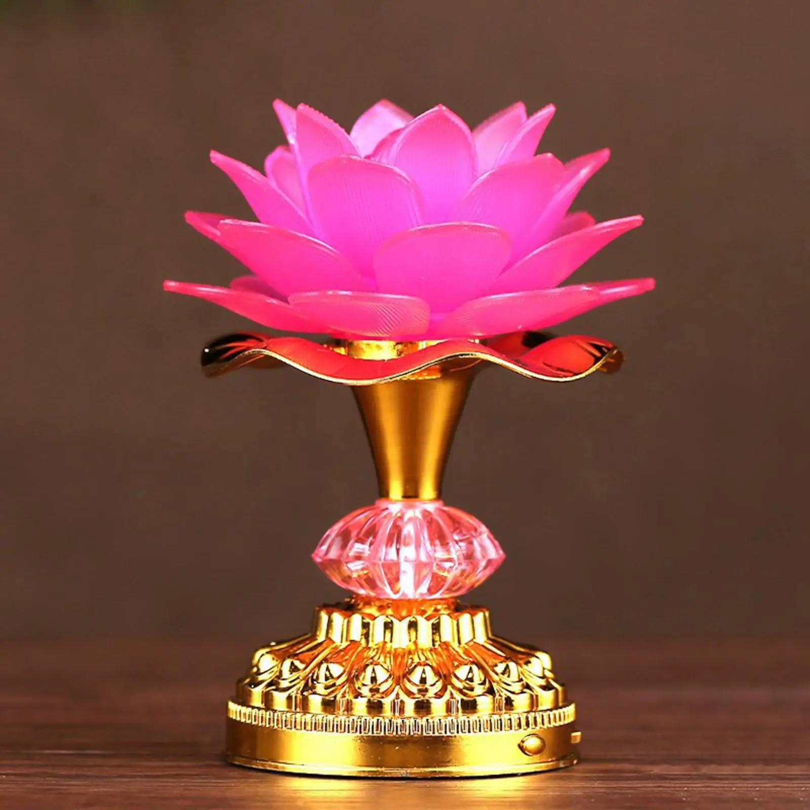 Buddhist Night Light Buddha Wishing Light Decoration Prayer Lamps Color Changing 21 Buddhist Songs Lotus Lamp for Home Indoor