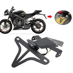 Motorcycle For Street Triple 765 RS 765RS 2020-2023 License Plate Holder Rear Tail Frame Fender Eliminator Bracket Accessories