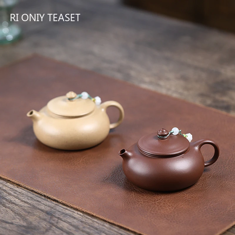 

150ml Yixing Purple Clay Teapot Famous Handmade Tea Pot Beauty Tea Infuser Kettle Chinese Traditional Raw Ore Zisha Teaware