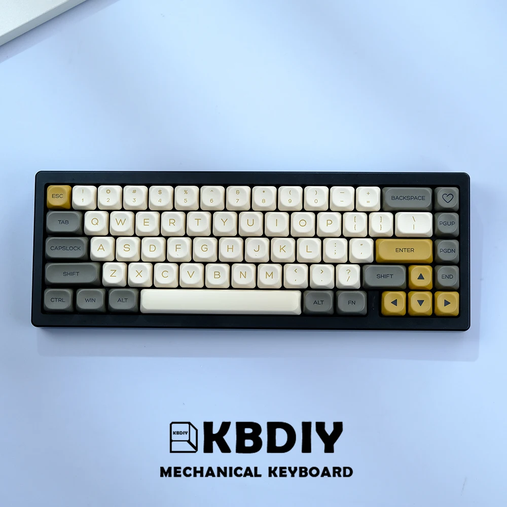 KBDiy Japanese PBT Keycaps Mechanical Keyboard Korean Russian Keycap Glimmer Matcha Honey Milk KOA Profile Keycap for MX Switch