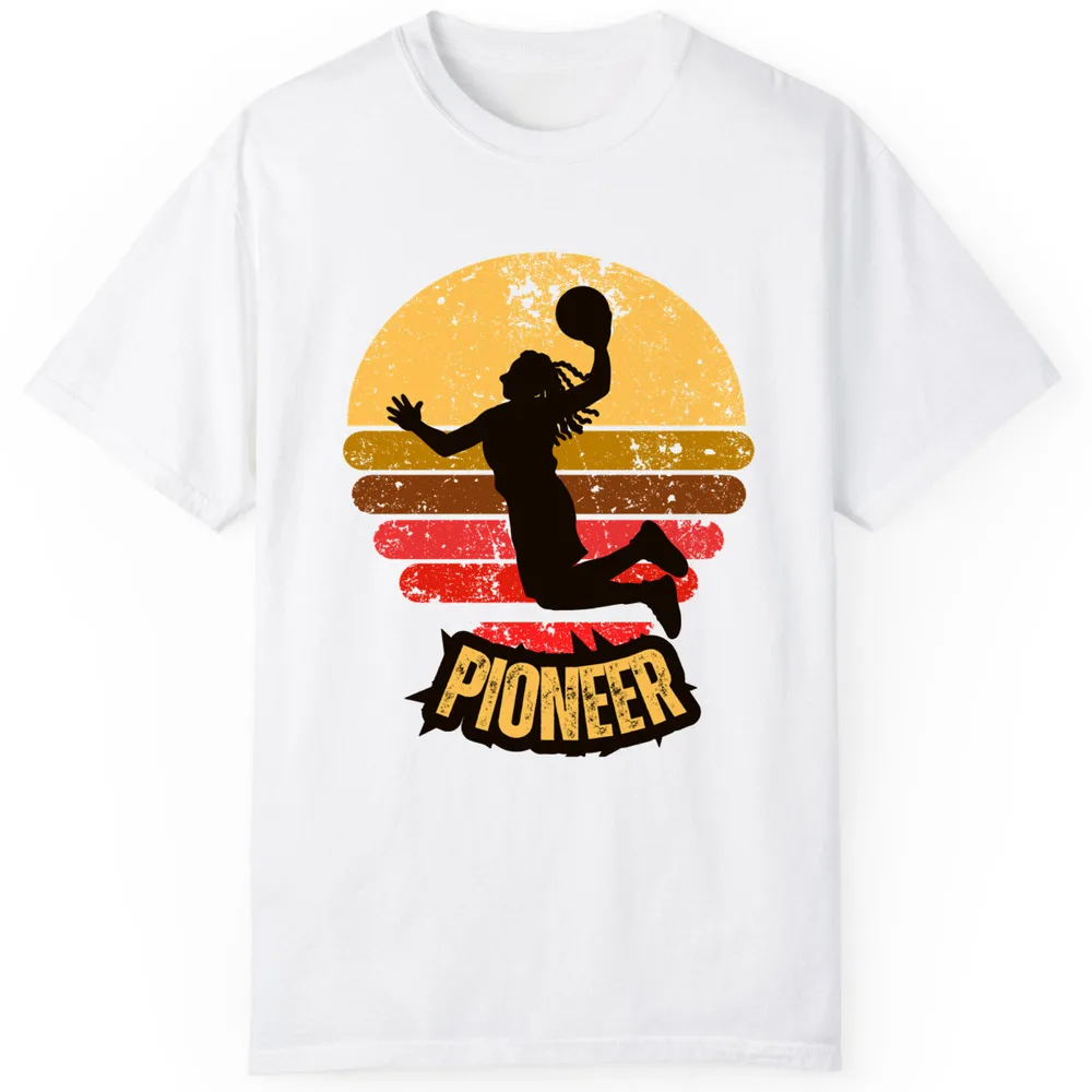 Retro Basketball Pioneer Best Gift Mens And Ladies T-Shirt