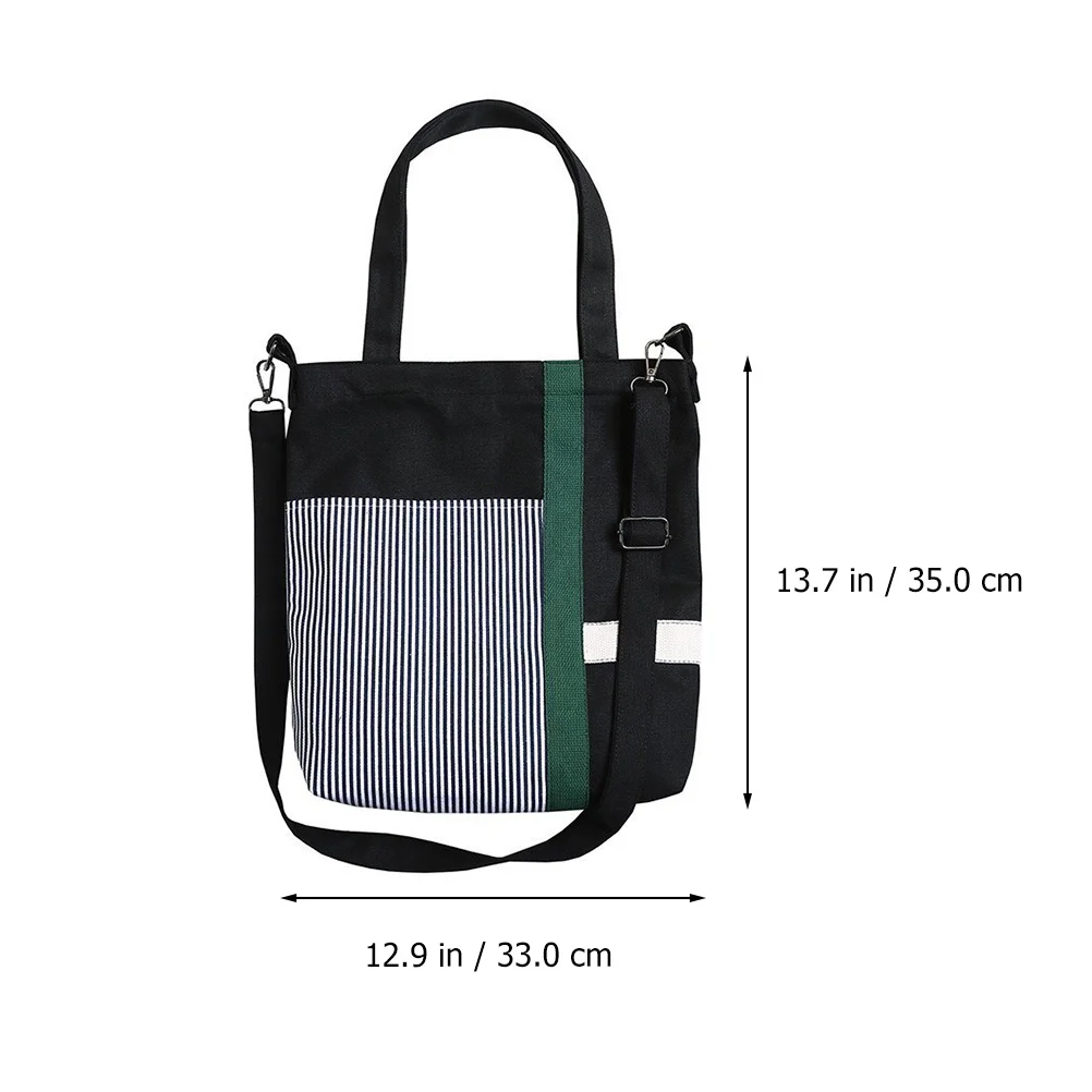 

1Pcs Canvas Cross Body Bag Simple Large Capacity Adjustable Shoulder Strap Comfortable Fashion Lady Shoulder Bag
