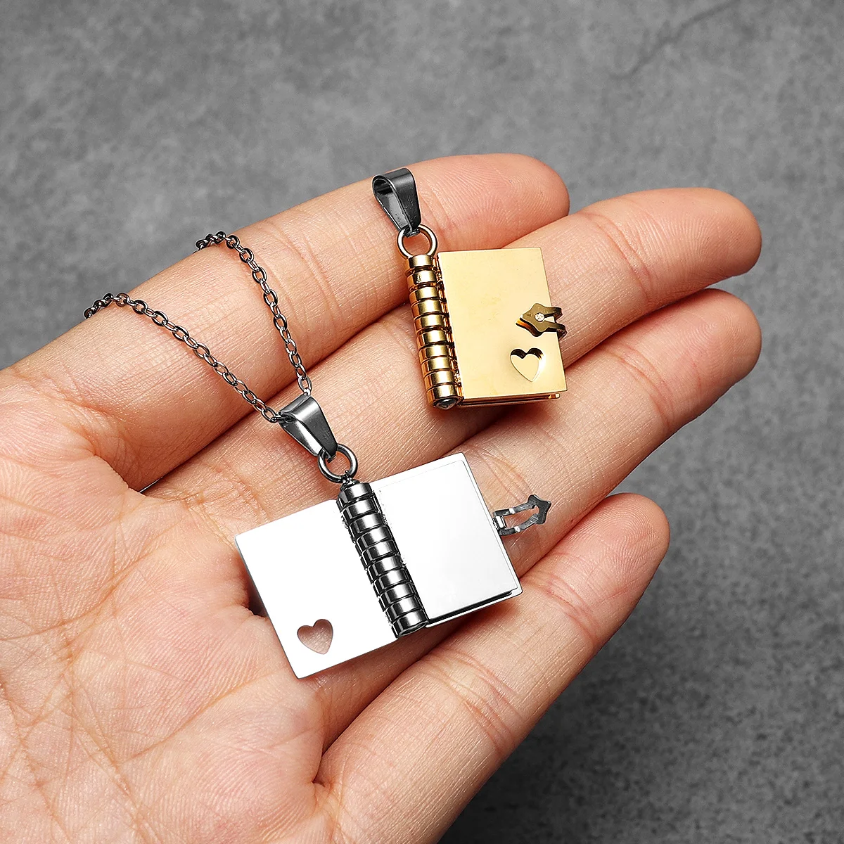 Love Letter Couple Necklaces With Pendant Stainless Steel Jewelry For Women Punk Accessories Valentine\'s Day Gifts Wholesale