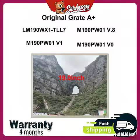 Original New A+ 19.0" Lcd Screen LM190WX1-TLL7 M190PW01 V.8 M190PW01 V0 M190PW01 V1 30 pins Replacement