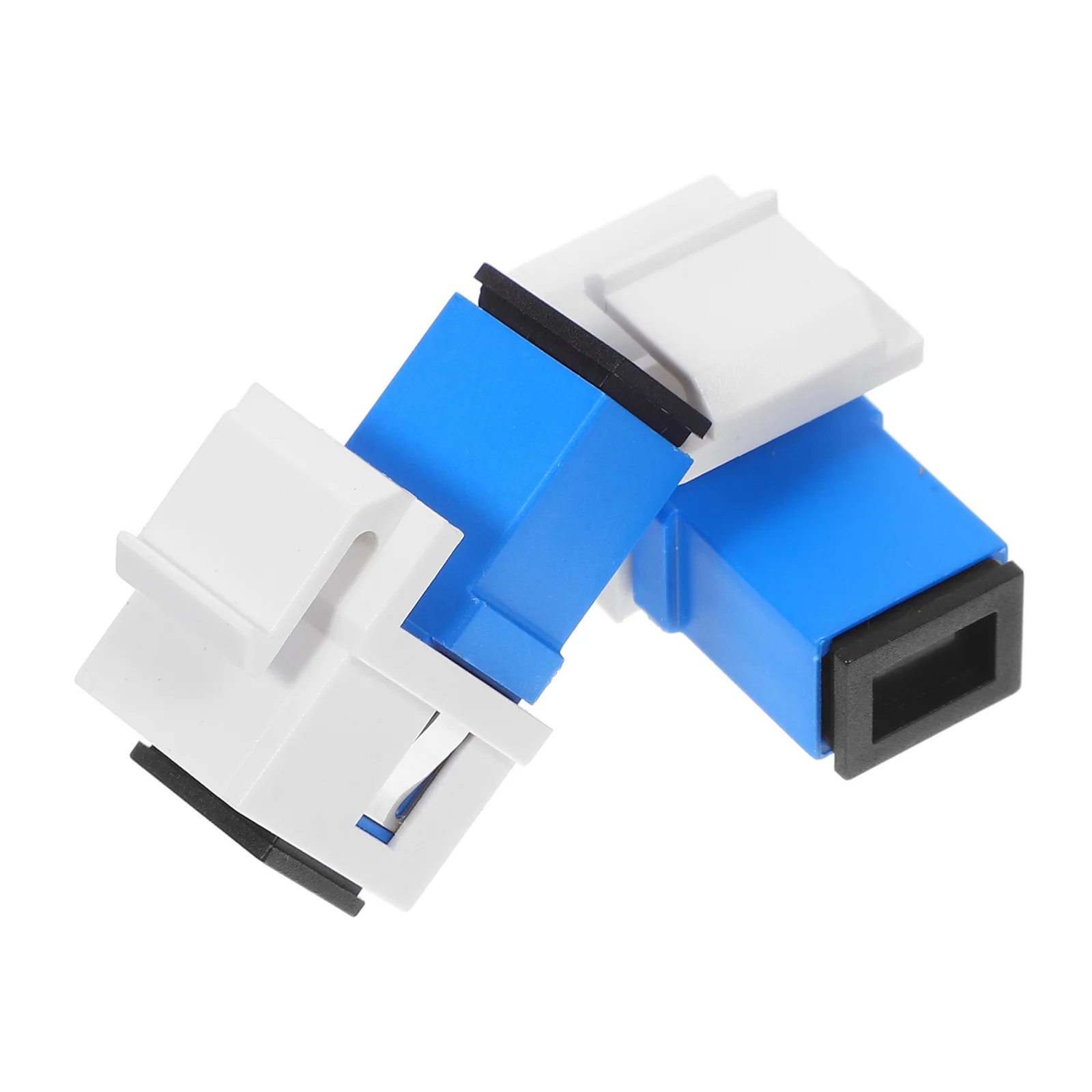 

2pcs Optic Module Adapter Highspeed Transmission Precision Design Coupler Fiber Connector Optical Fiber Adapter