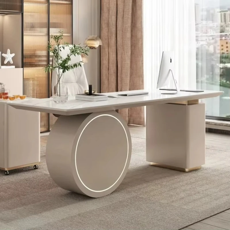 

Solid wood desk, suitable for home office computer desk,