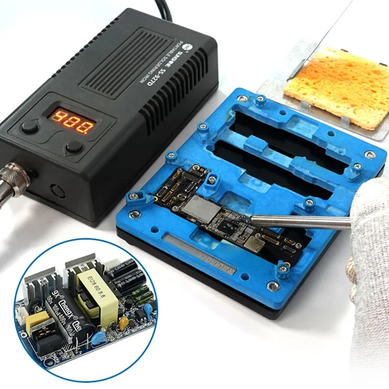 Mini Digitale Löten Station SONNENSCHEIN SS-927D Tragbare Intelligente konstante temperatur löten station schnelle heizung in 8 s