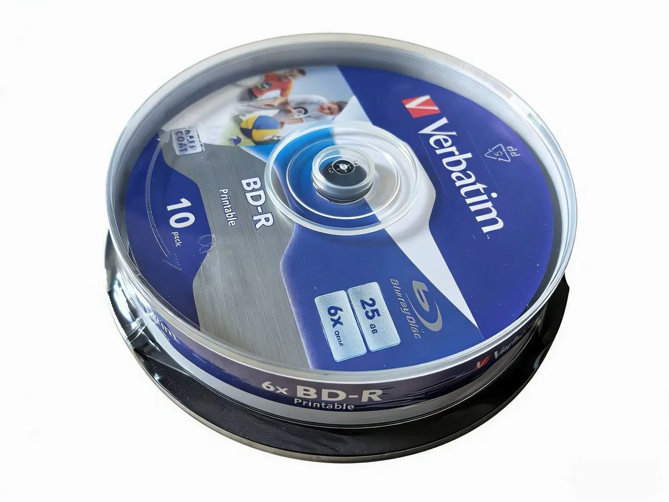 Verbatim BD-R 25GB 6X Recordable Blue Ray Disc BDR Blank Bluray Disks 10pcs/lot