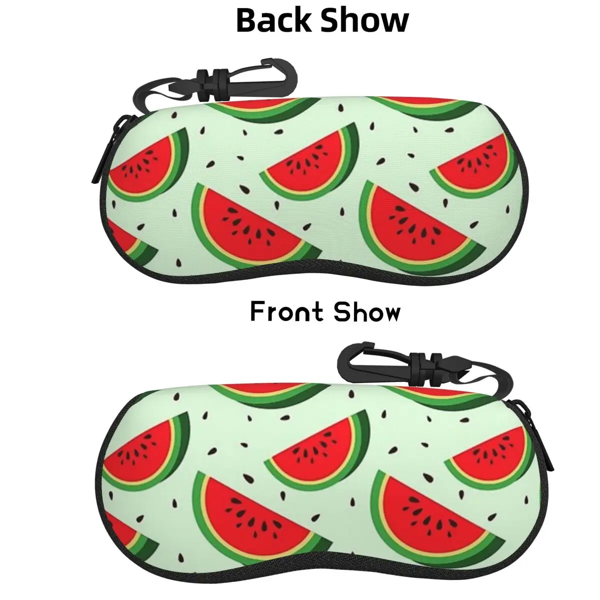 

Милый чехол для очков в виде ракушки арбуза, портативная коробка для солнцезащитных очков, женская и мужская мягкая сумка для очков, сумка
