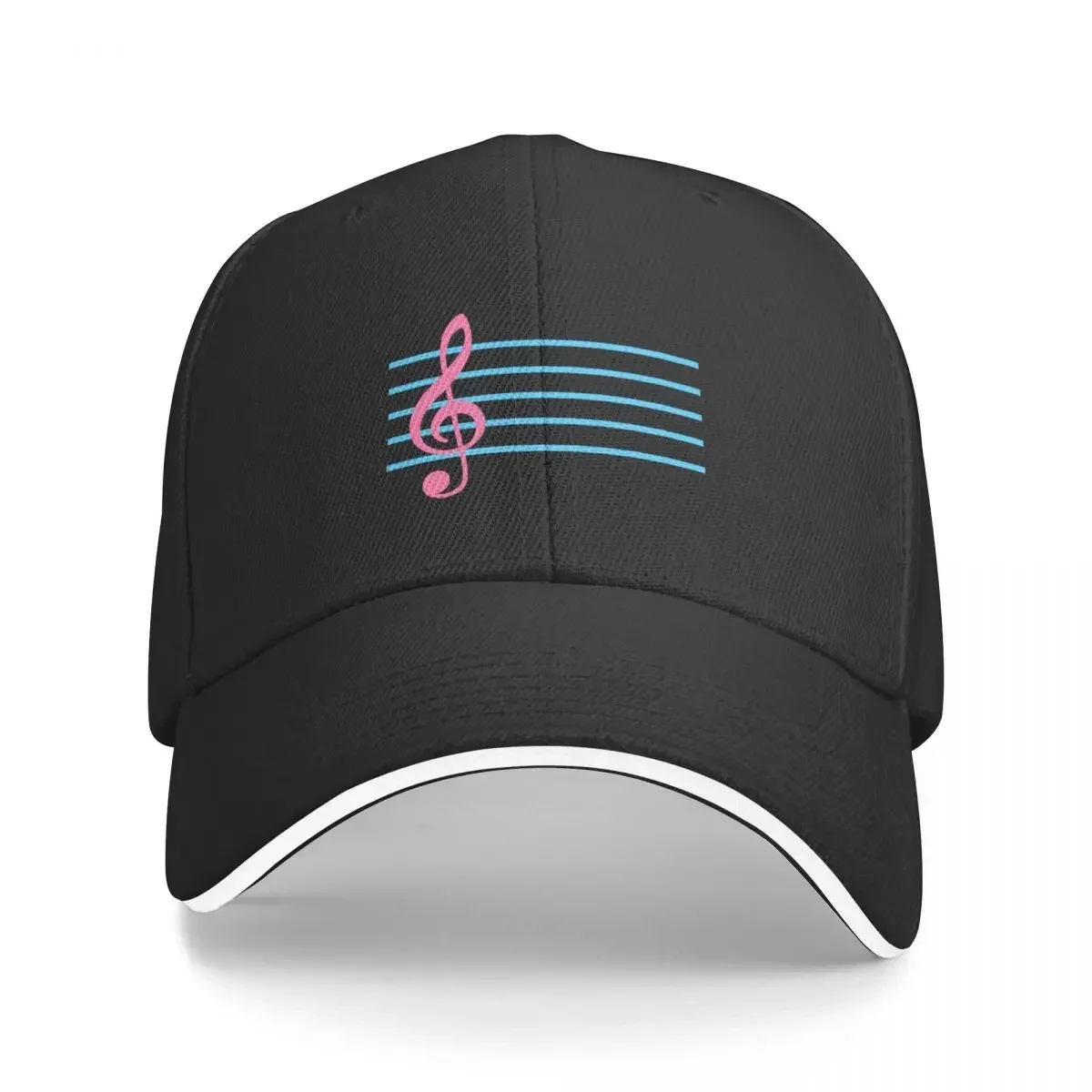 Trans Colors Treble Clef Baseball Cap Beach Bag Hip Hop Hat Baseball Cap Mens Caps Women's