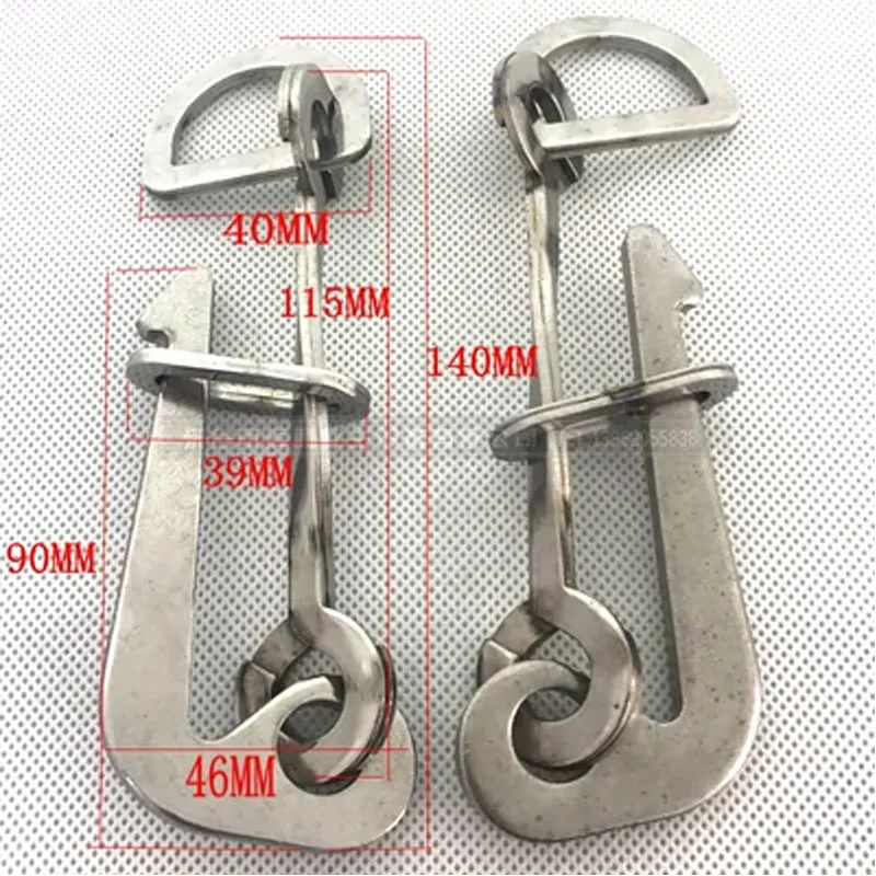 

Durable Stainless Steel Quick Release Hook for Marine Safety: Adjustable Shackle for Inflatable Lifeboat Strap Binding